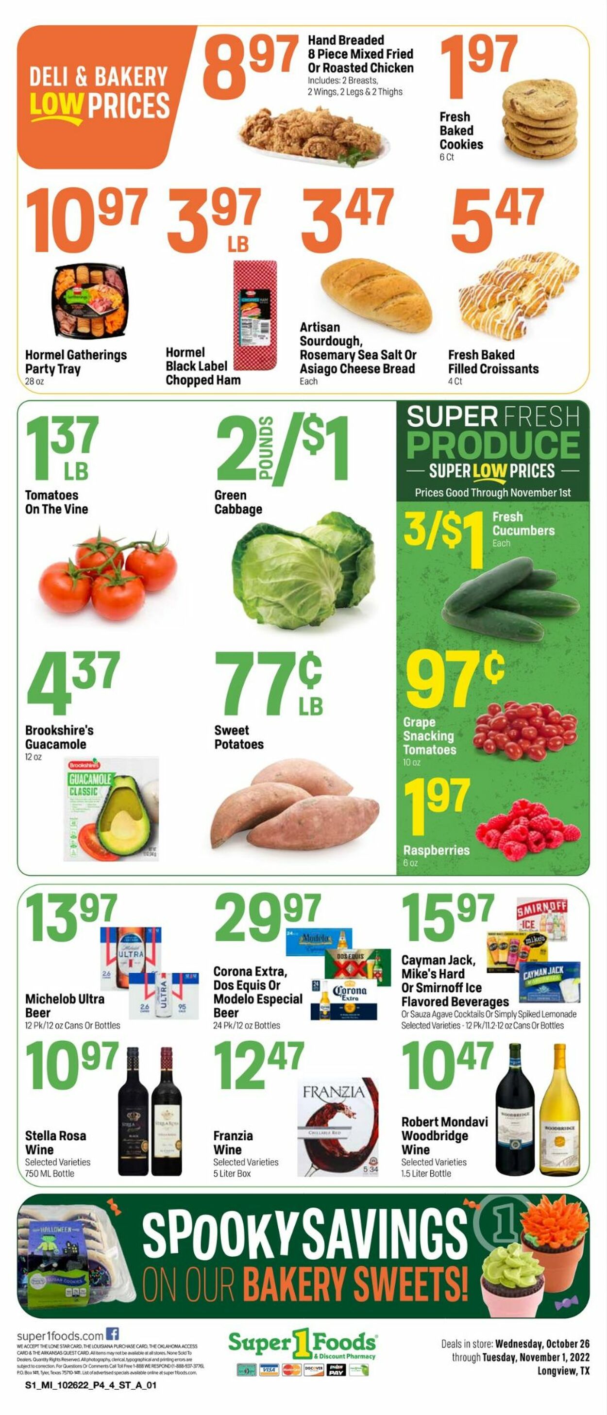 Super 1 Foods Weekly Ad Circular - valid 10/26-11/01/2022 (Page 4)