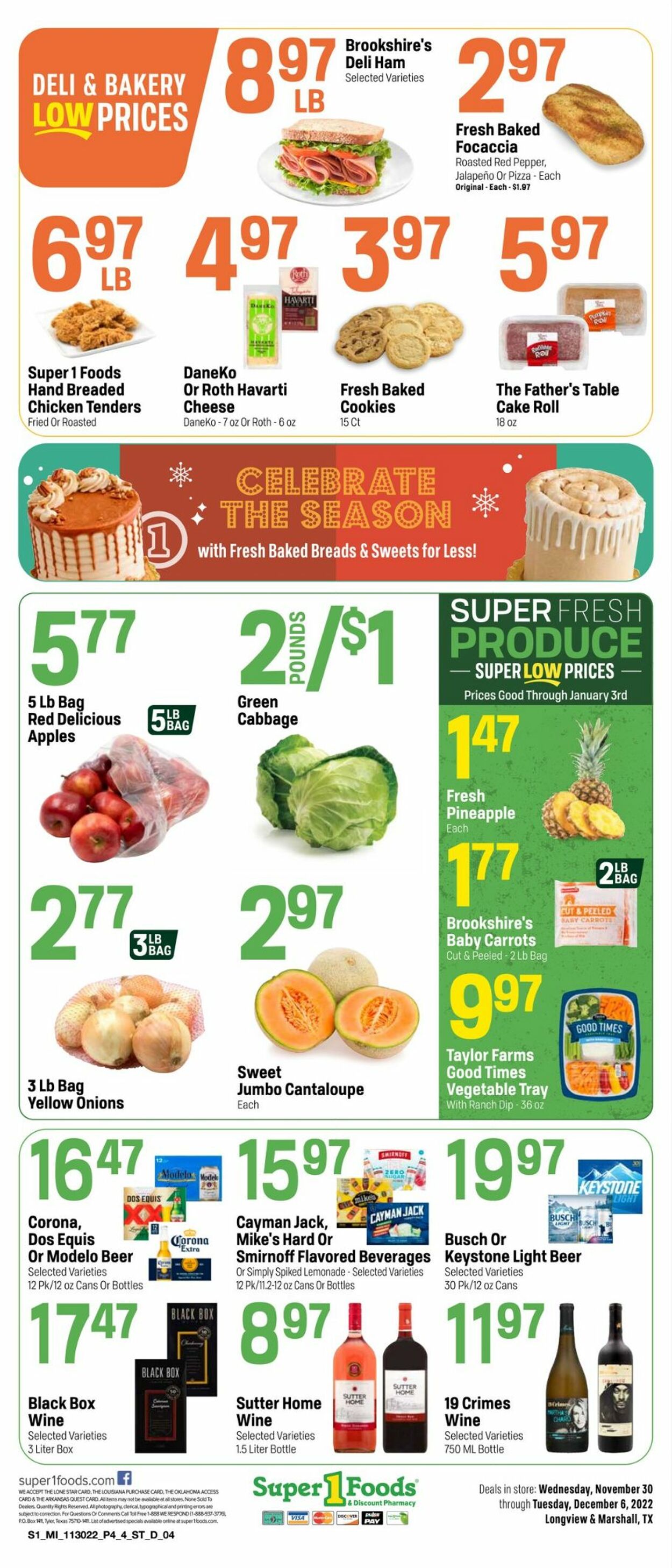 Super 1 Foods Weekly Ad Circular - valid 11/30-12/06/2022 (Page 4)