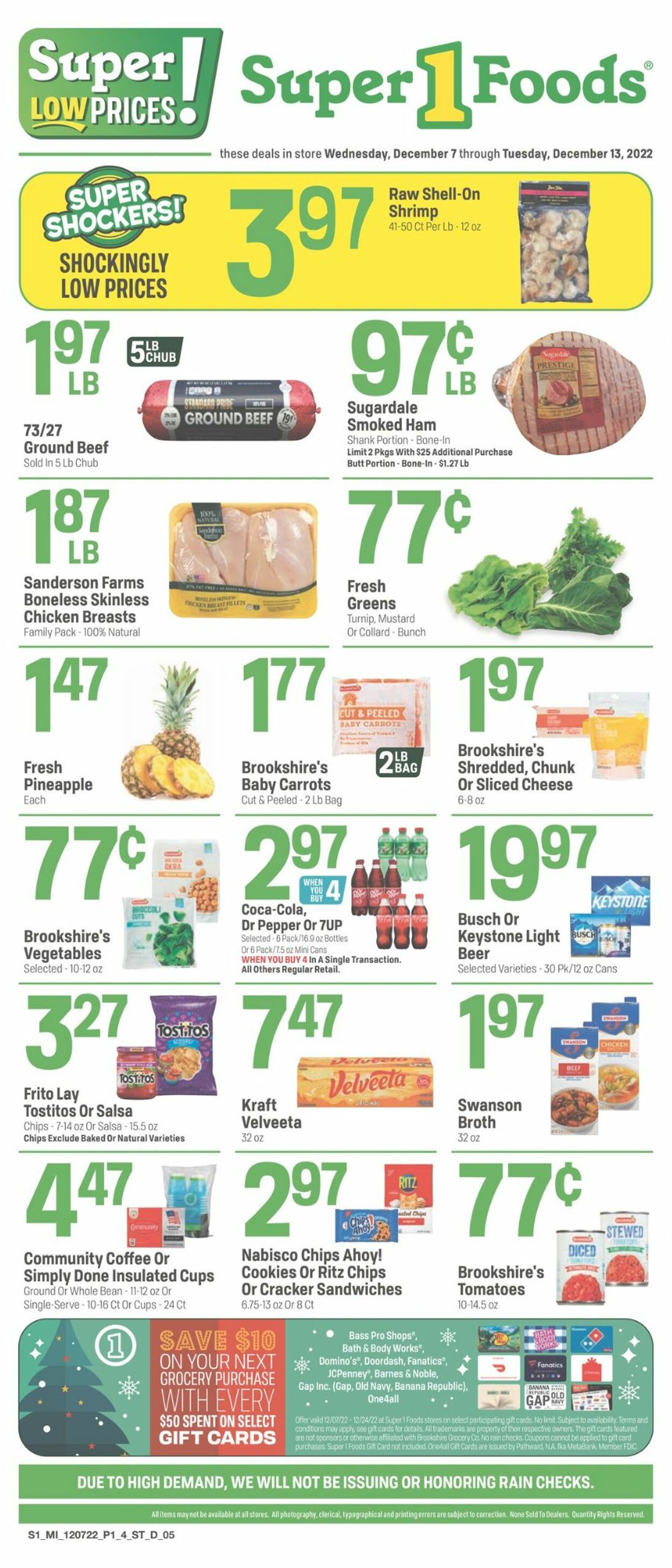 Super 1 Foods Weekly Ad Circular - valid 12/07-12/13/2022