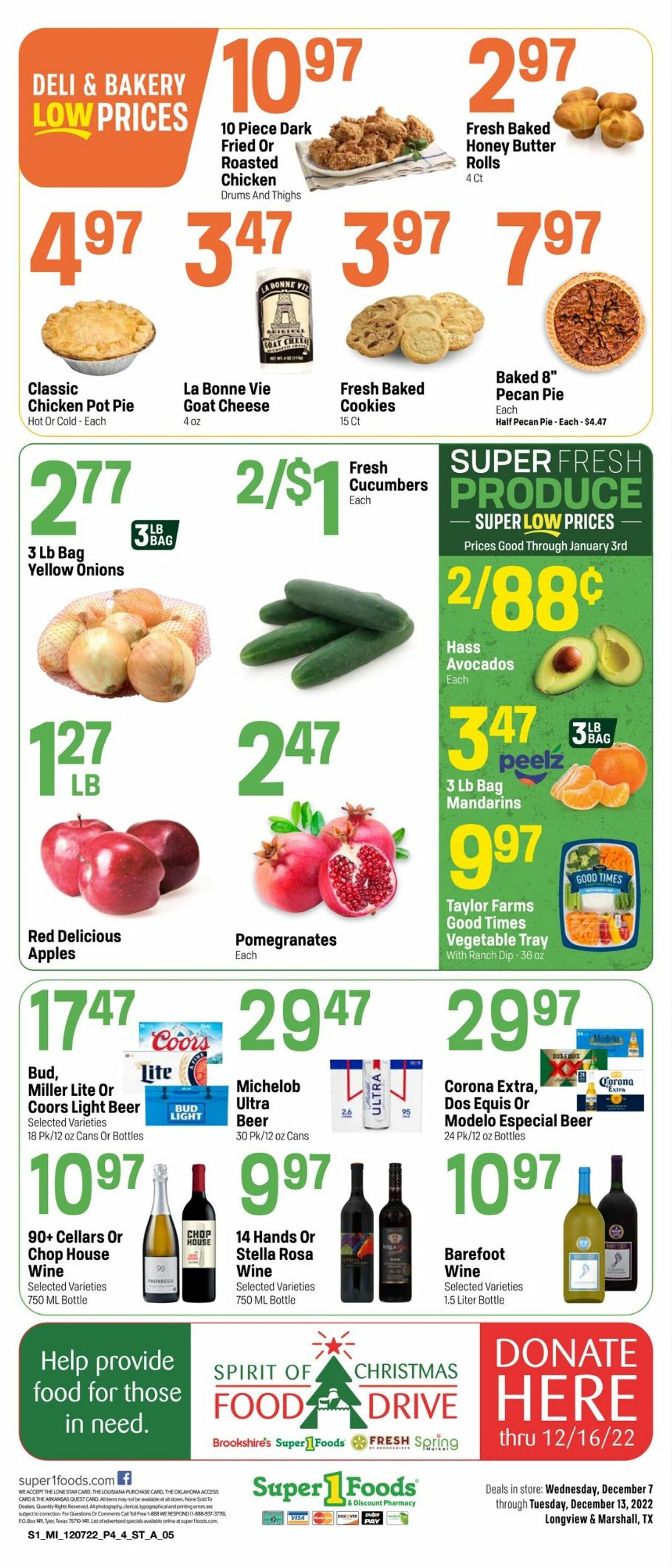 Super 1 Foods Weekly Ad Circular - valid 12/07-12/13/2022 (Page 4)