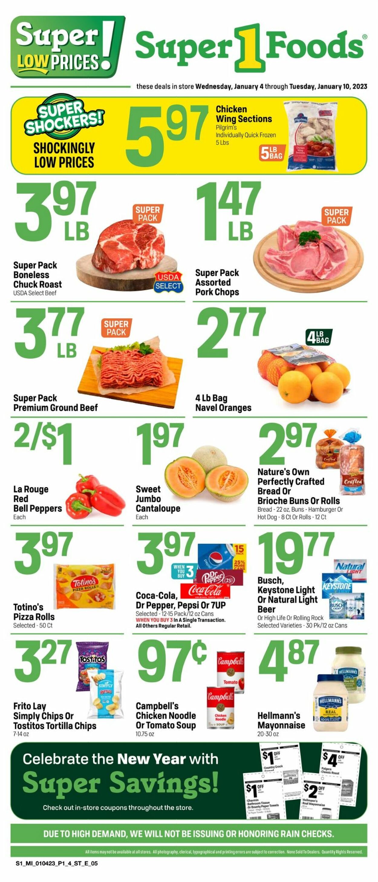 Super 1 Foods Weekly Ad Circular - valid 01/04-01/10/2023