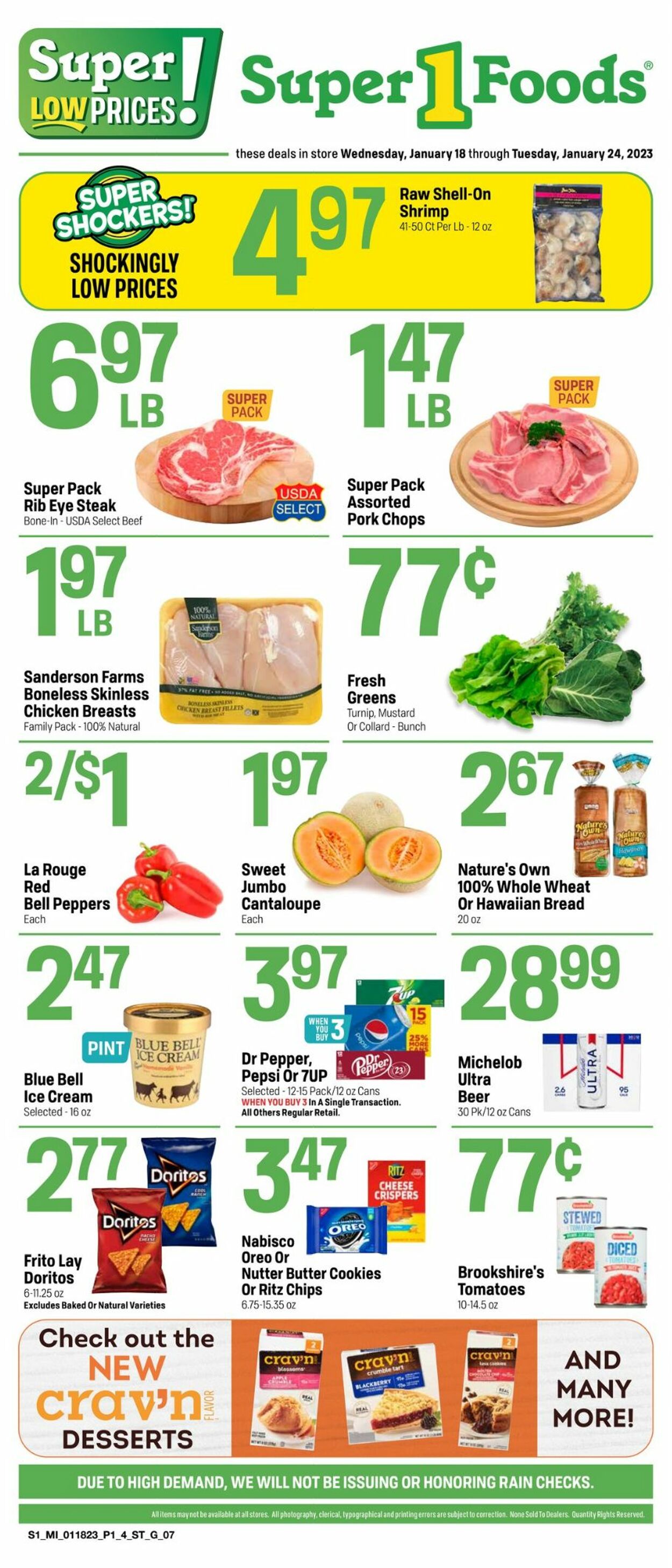 Super 1 Foods Weekly Ad Circular - valid 01/18-01/24/2023