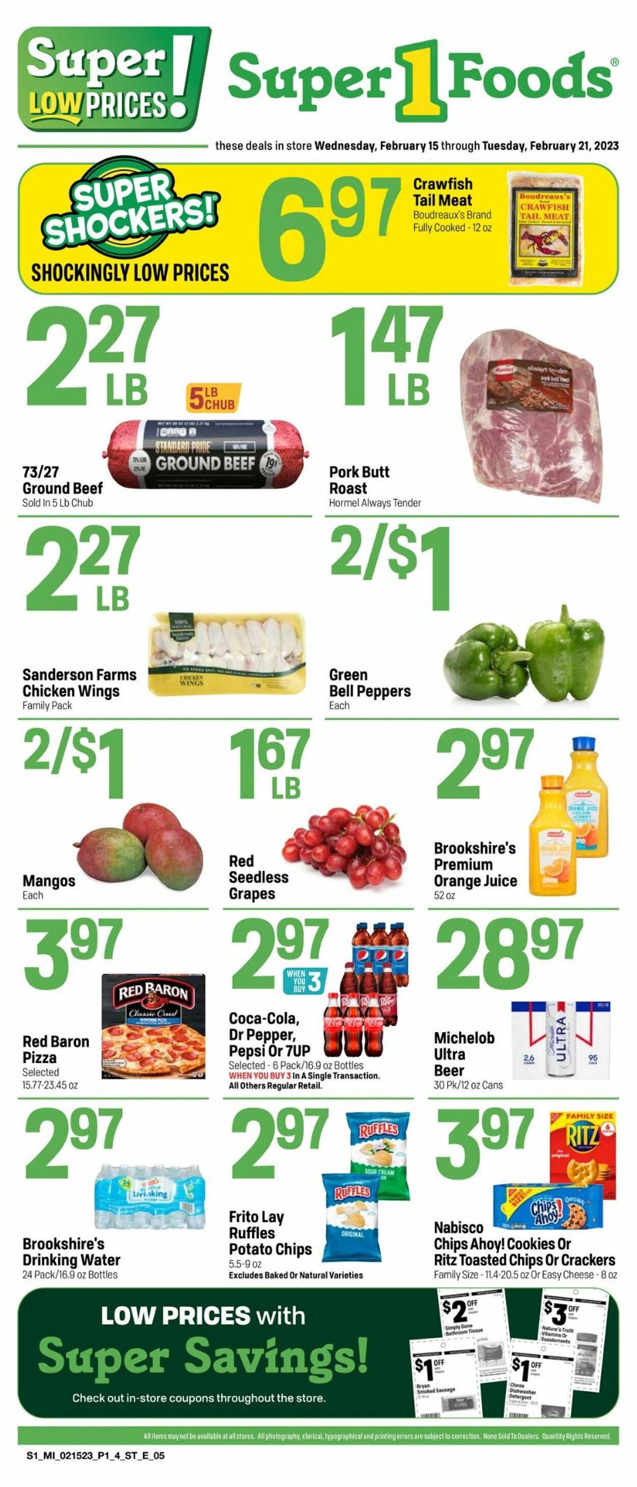 Super 1 Foods Weekly Ad Circular - valid 02/15-02/21/2023