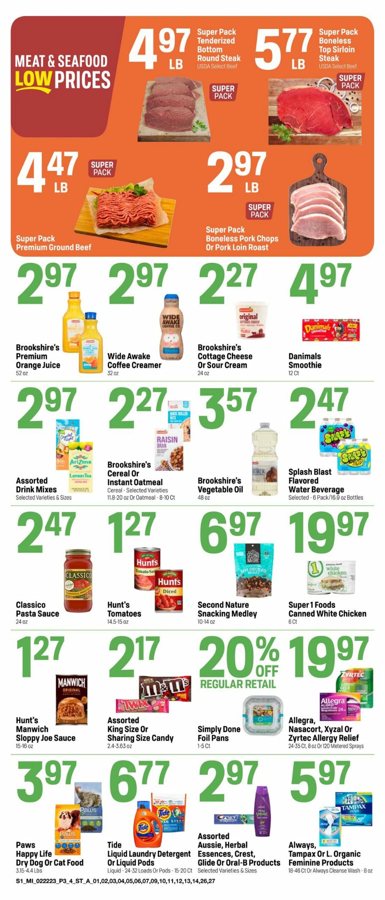 Super 1 Foods Weekly Ad Circular - valid 02/22-02/28/2023 (Page 3)