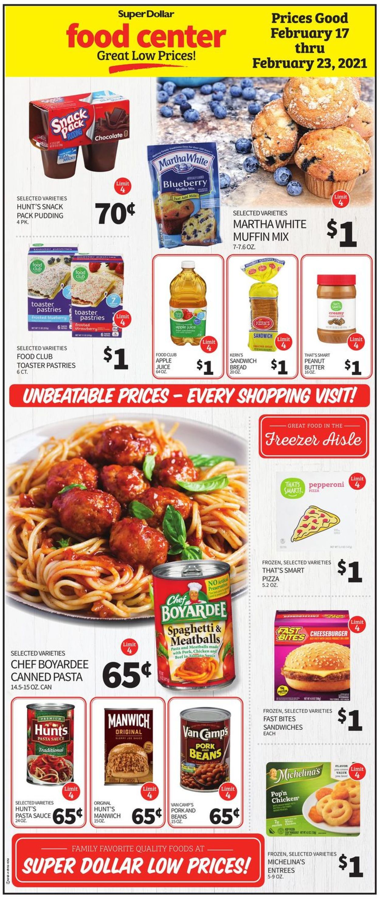 Super Dollar Food Center Weekly Ad Circular - valid 02/17-02/23/2021 (Page 2)