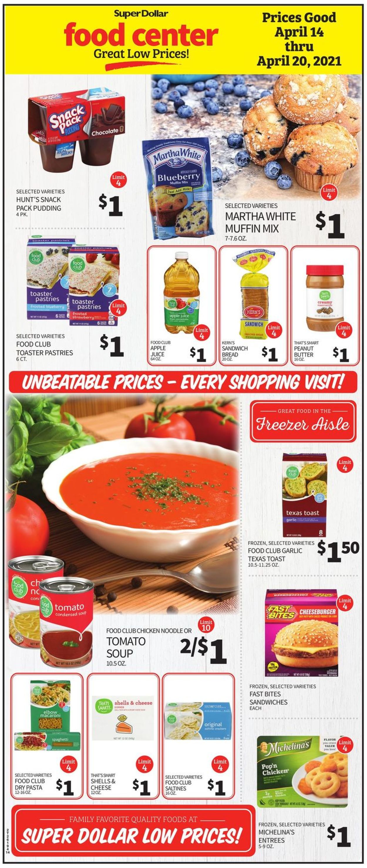 Super Dollar Food Center Weekly Ad Circular - valid 04/14-04/20/2021 (Page 2)