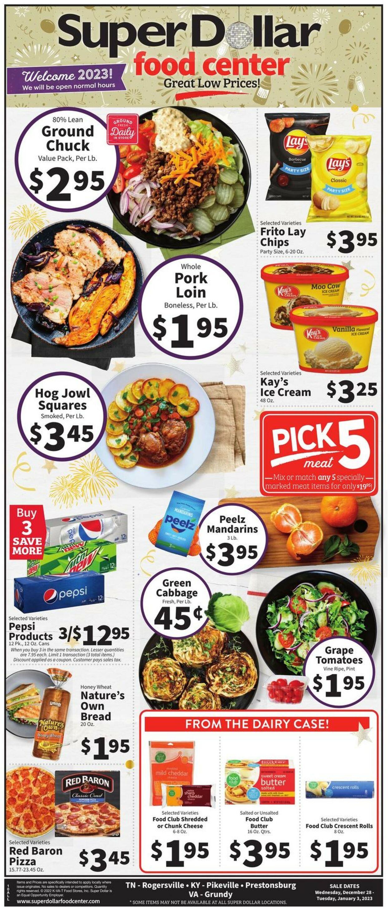 Super Dollar Food Center Weekly Ad Circular - valid 12/28-01/03/2023