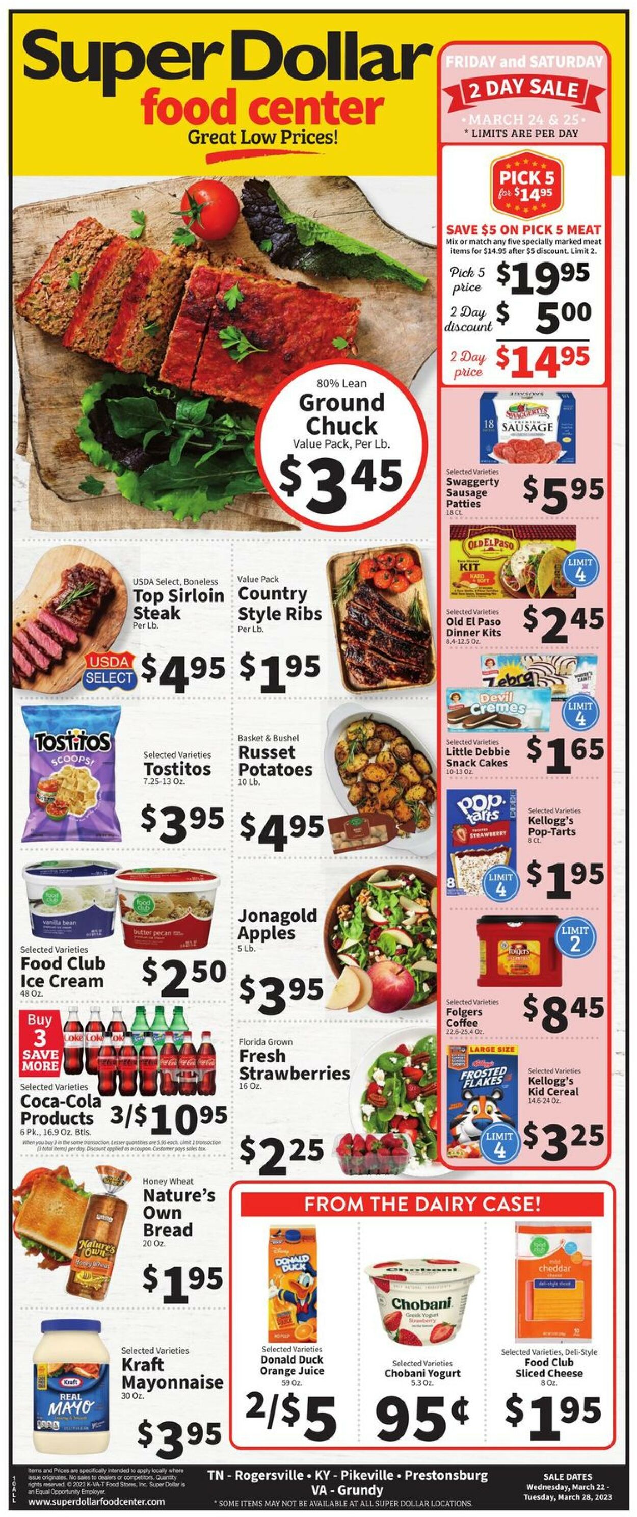 Super Dollar Food Center Weekly Ad Circular - valid 03/22-03/28/2023