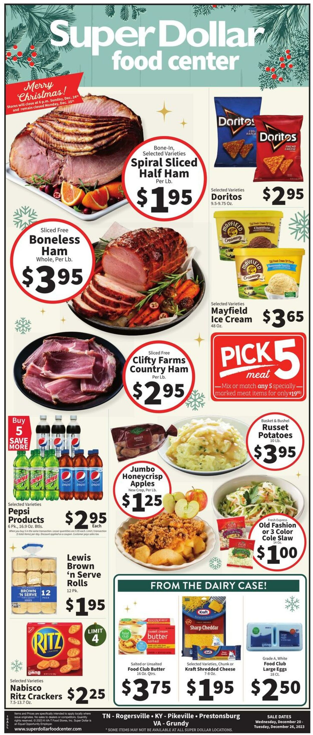 Super Dollar Food Center Weekly Ad Circular - valid 12/20-12/26/2023