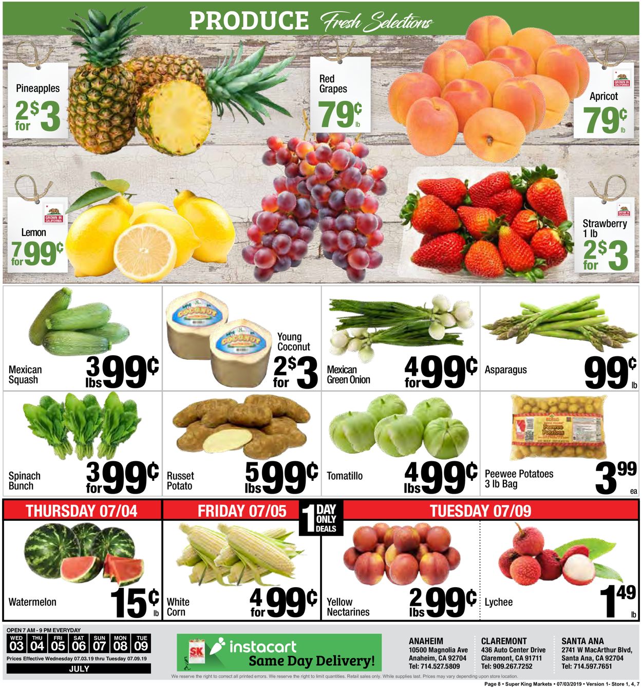 Super King Market Weekly Ad Circular - valid 07/03-07/09/2019 (Page 8)