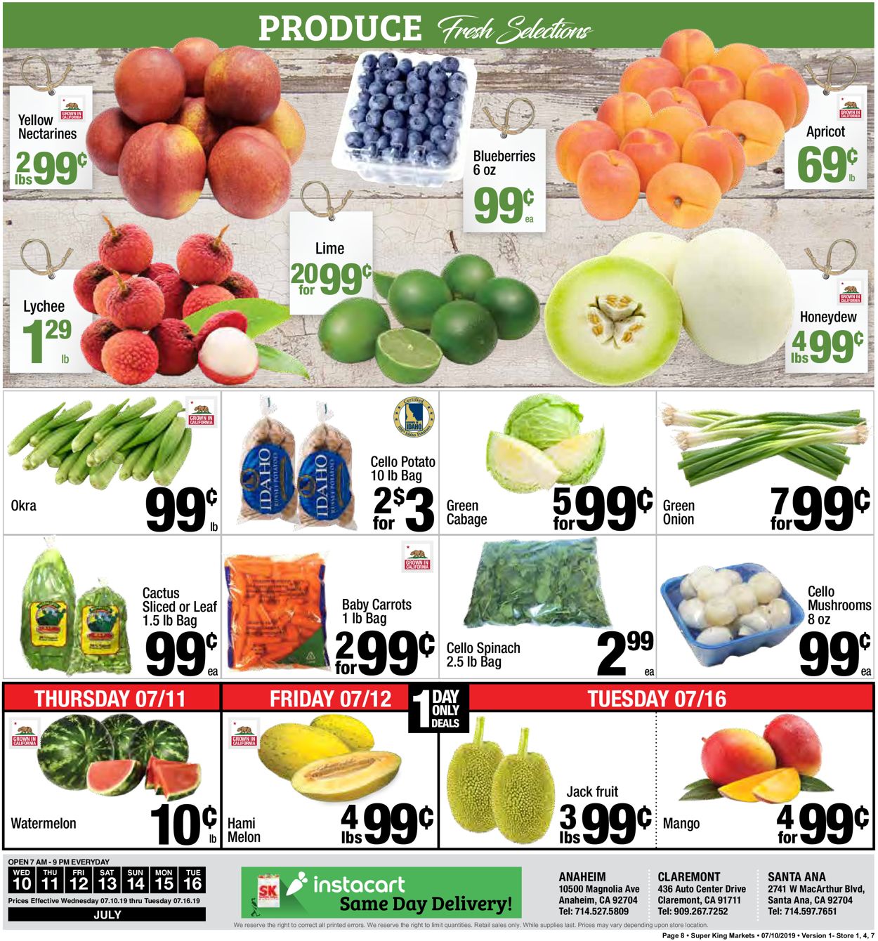 Super King Market Weekly Ad Circular - valid 07/10-07/16/2019 (Page 8)