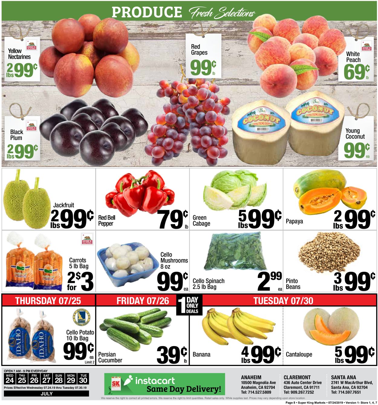 Super King Market Weekly Ad Circular - valid 07/24-07/30/2019 (Page 8)