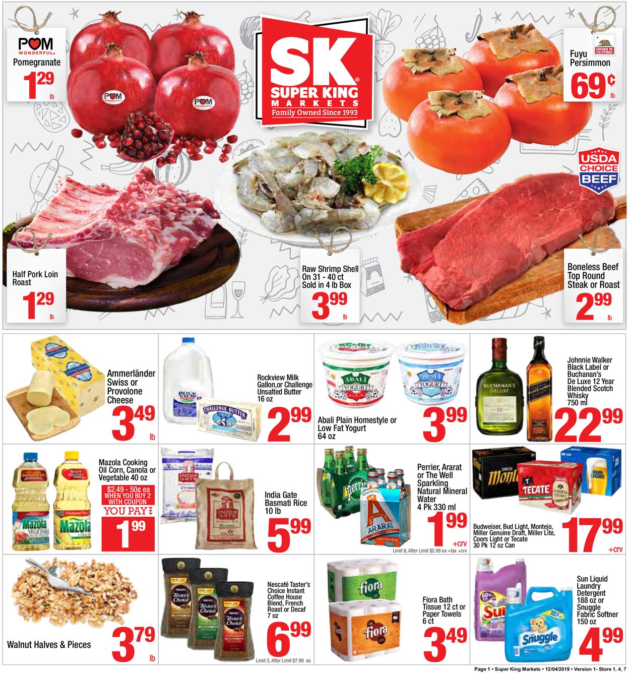 Super King Market Weekly Ad Circular - valid 12/04-12/10/2019