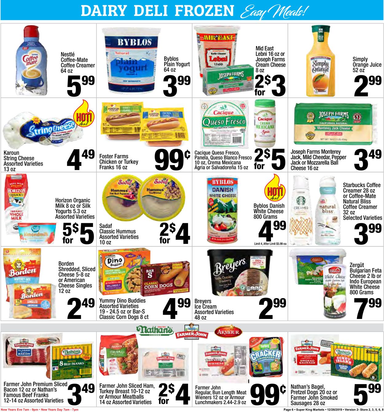 Super King Market Weekly Ad Circular - valid 12/26-01/01/2020 (Page 6)