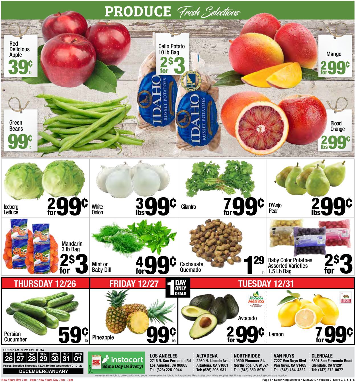 Super King Market Weekly Ad Circular - valid 12/26-01/01/2020 (Page 8)