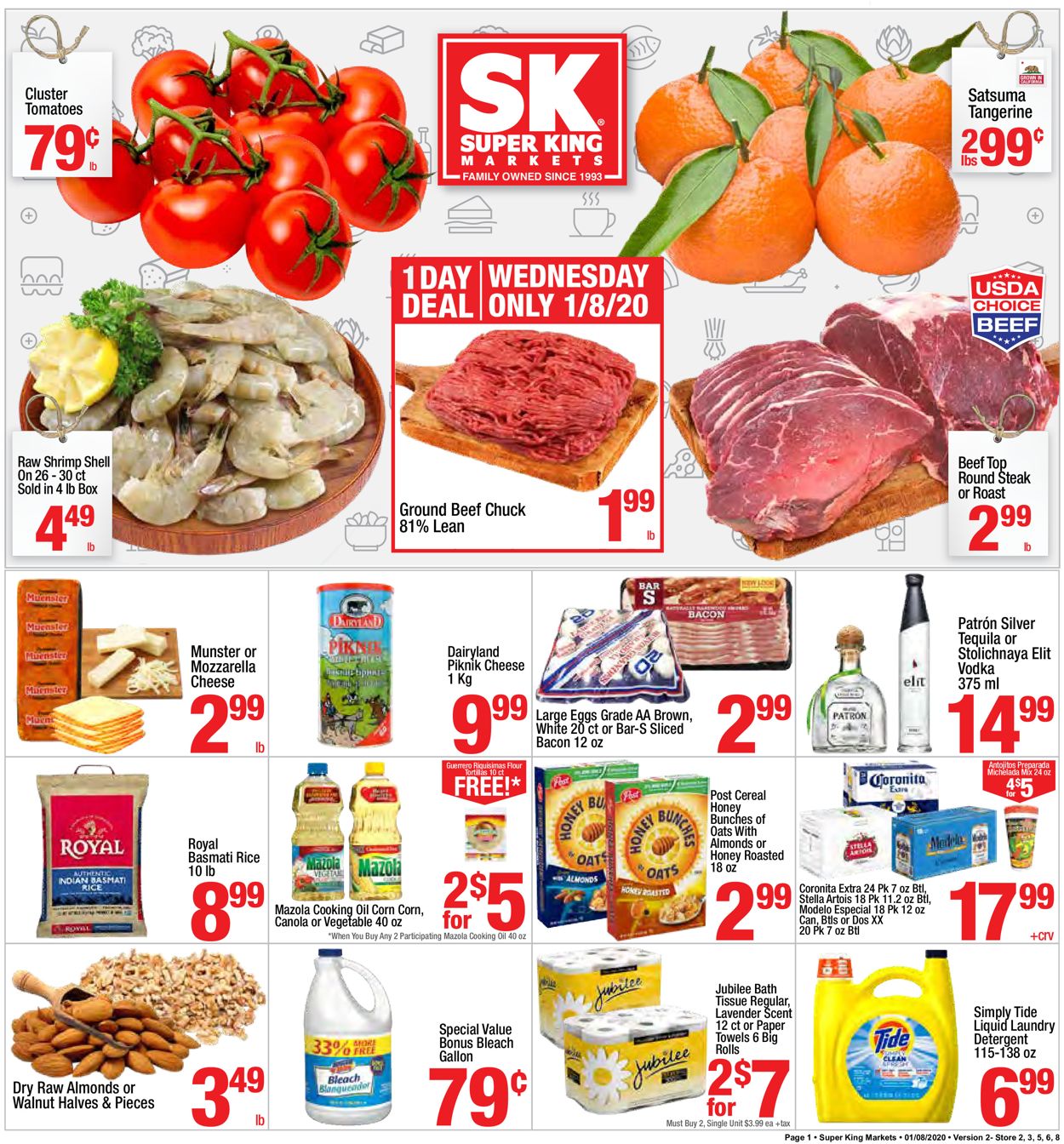 Super King Market Weekly Ad Circular - valid 01/08-01/14/2020