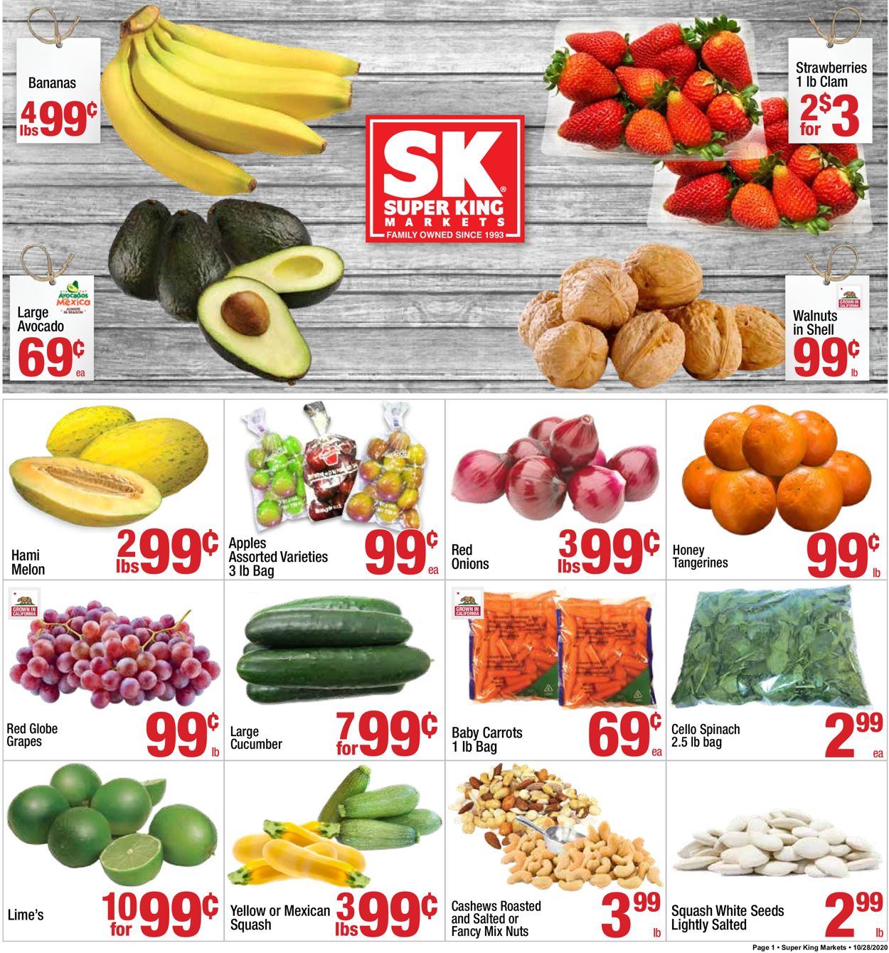 Super King Market Weekly Ad Circular - valid 10/28-11/03/2020