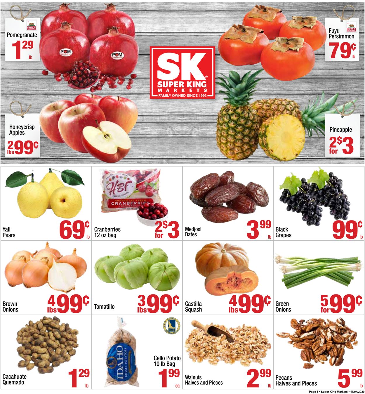 Super King Market Weekly Ad Circular - valid 11/04-11/10/2020