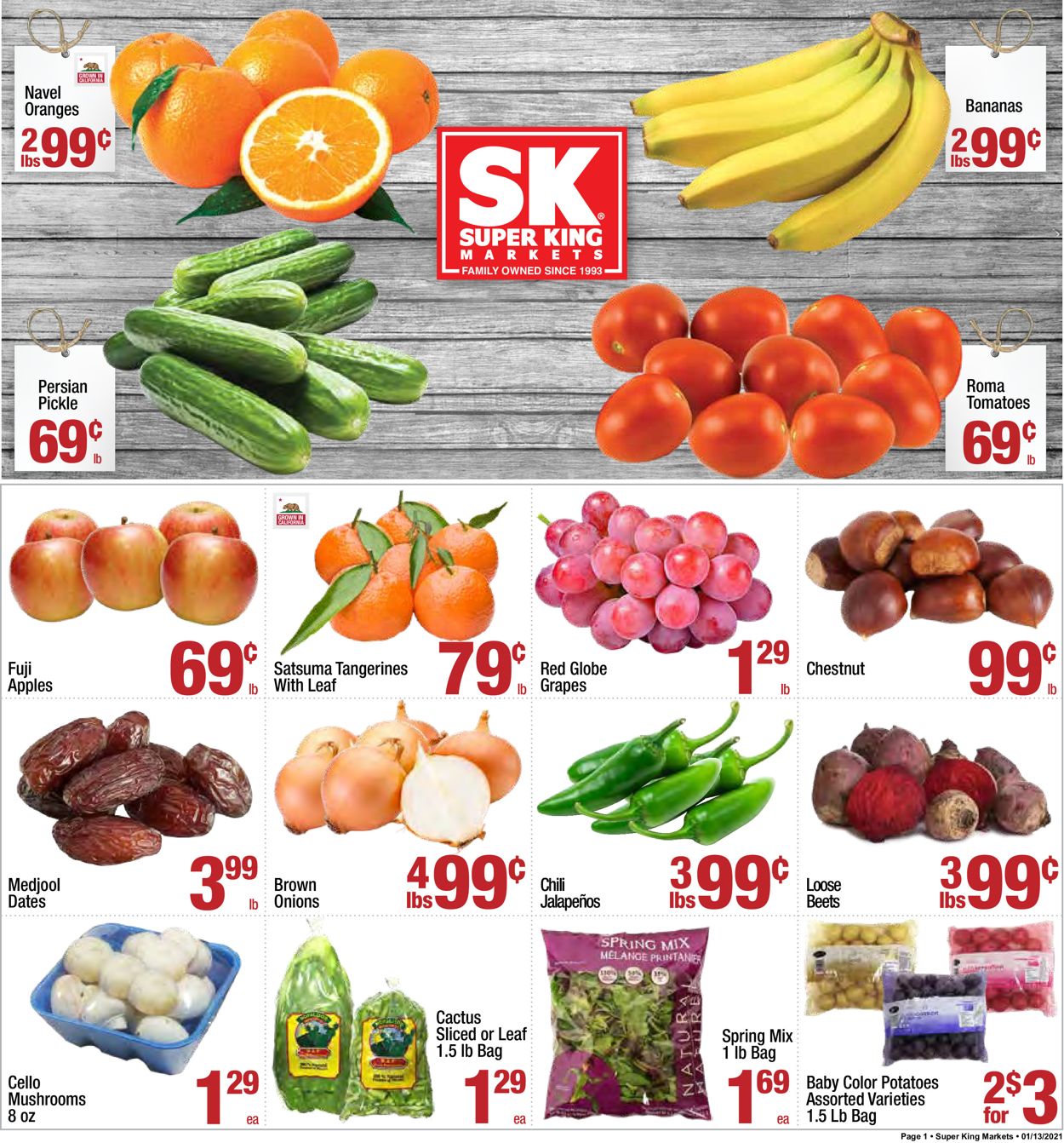 Super King Market Weekly Ad Circular - valid 01/13-01/19/2021