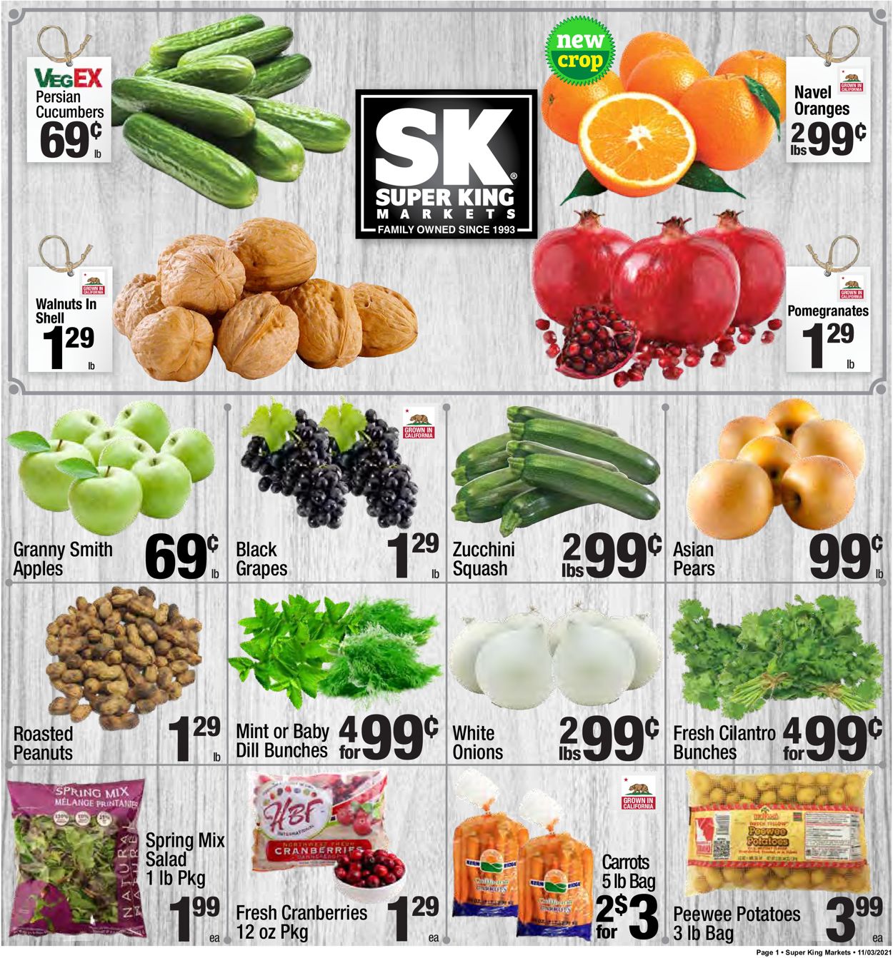 Super King Market Weekly Ad Circular - valid 11/03-11/09/2021