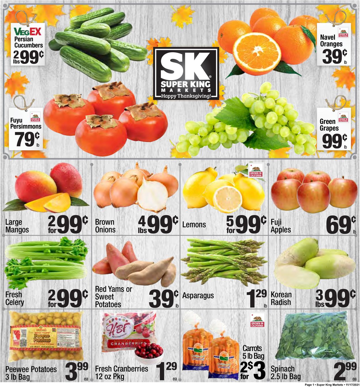 Super King Market Weekly Ad Circular - valid 11/17-11/23/2021