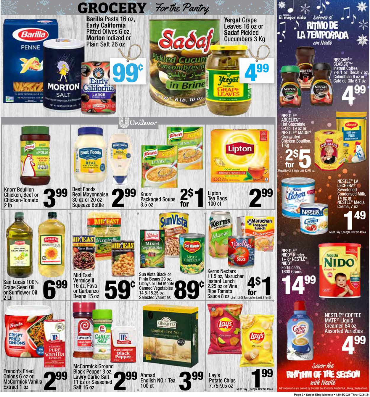 Super King Market Weekly Ad Circular - valid 12/15-12/21/2021 (Page 3)