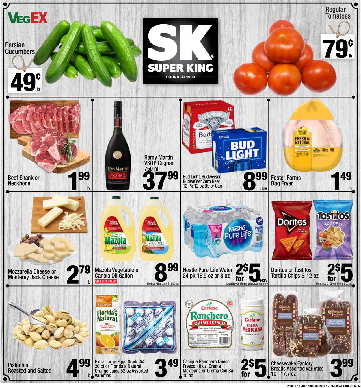 Super King Market Weekly Ad Circular - valid 01/12-01/18/2022