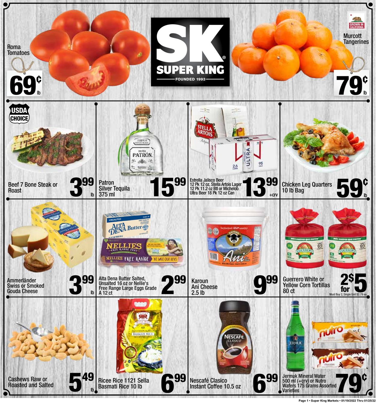 Super King Market Weekly Ad Circular - valid 01/19-01/25/2022