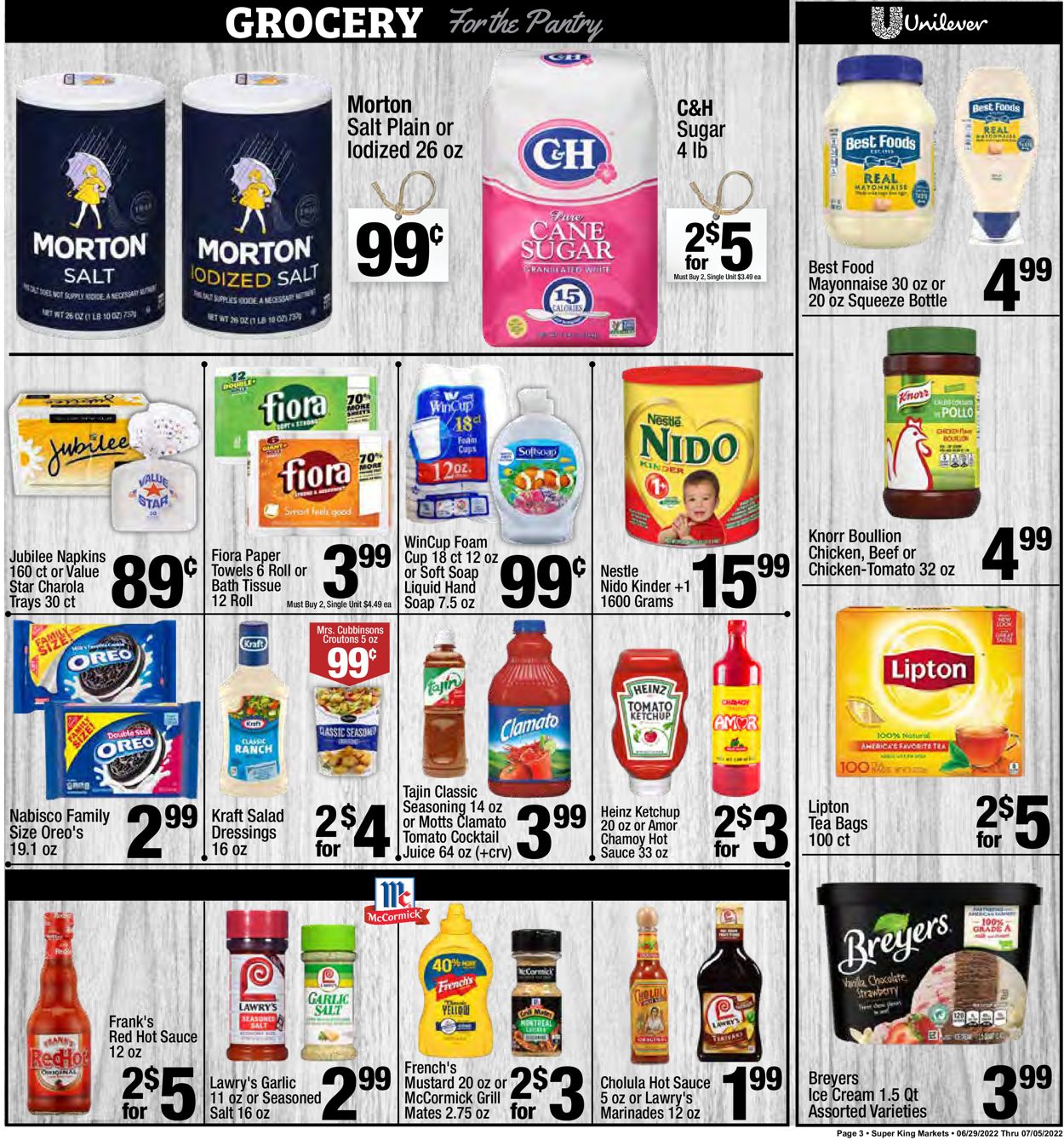 Super King Market Weekly Ad Circular - valid 06/29-07/05/2022 (Page 3)