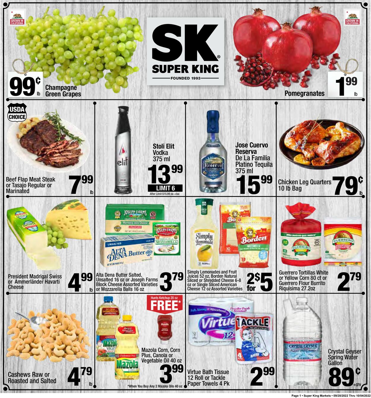 Super King Market Weekly Ad Circular - valid 09/28-10/04/2022
