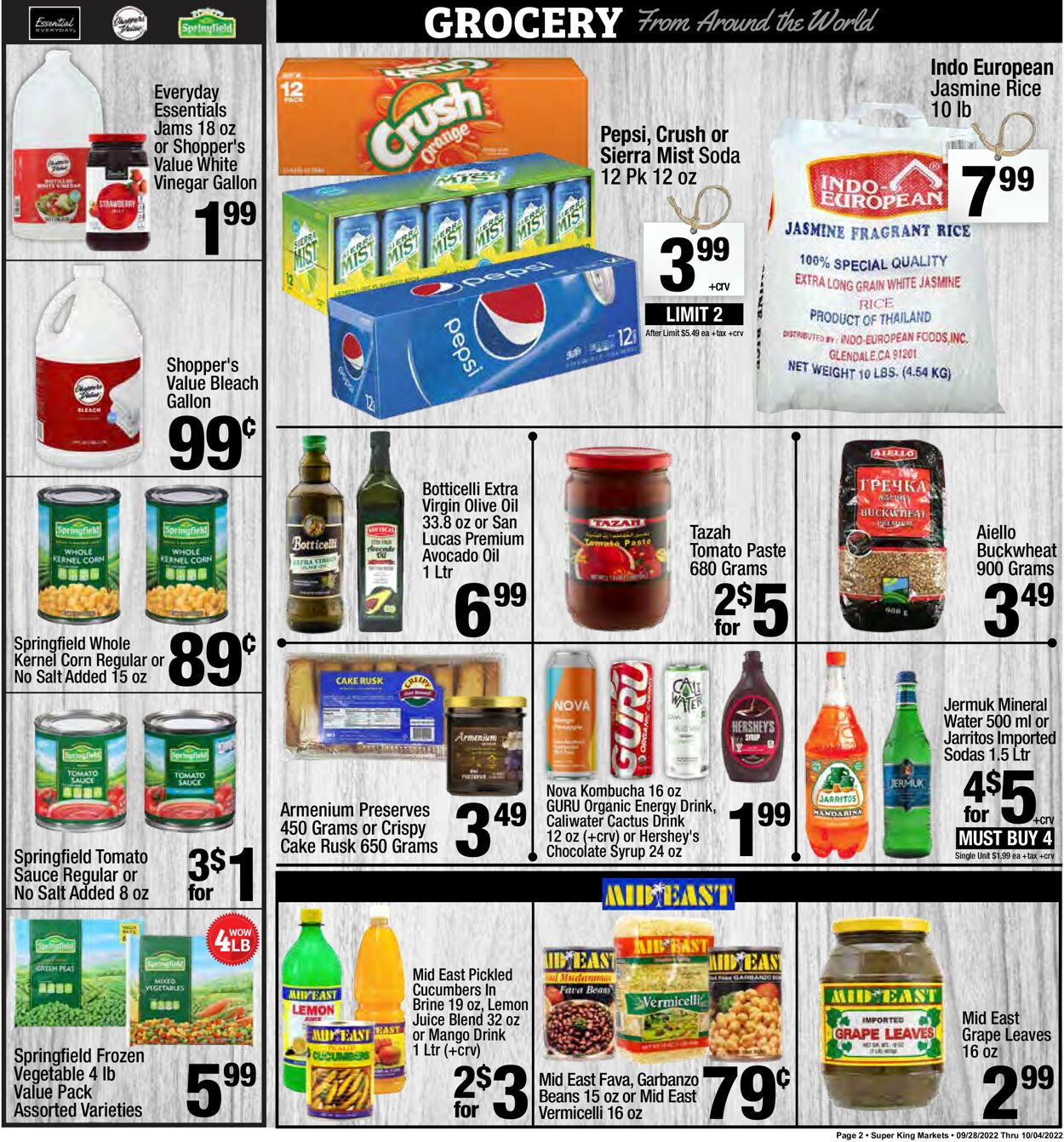 Super King Market Weekly Ad Circular - valid 09/28-10/04/2022 (Page 2)