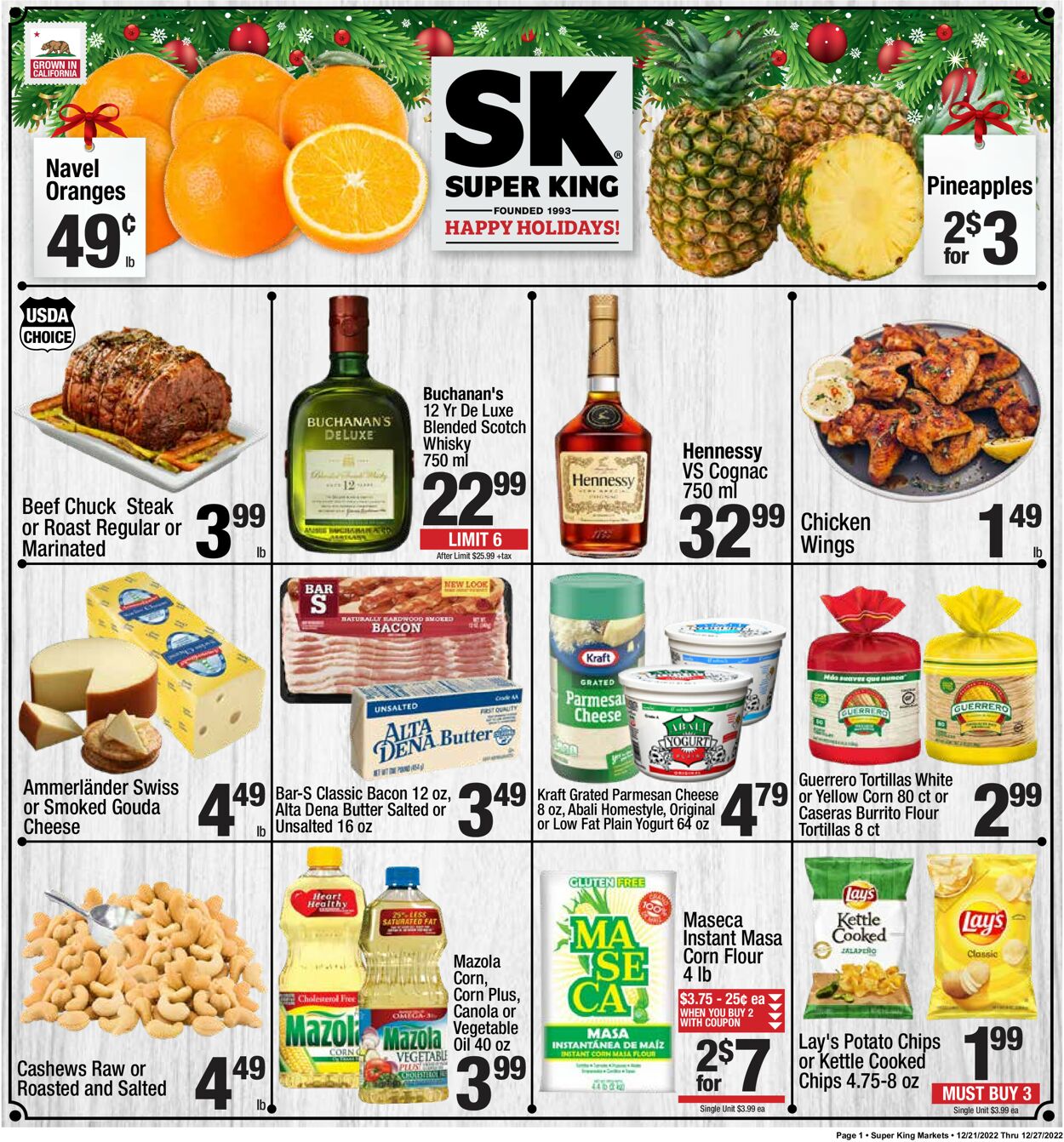 Super King Market Weekly Ad Circular - valid 12/21-12/27/2022