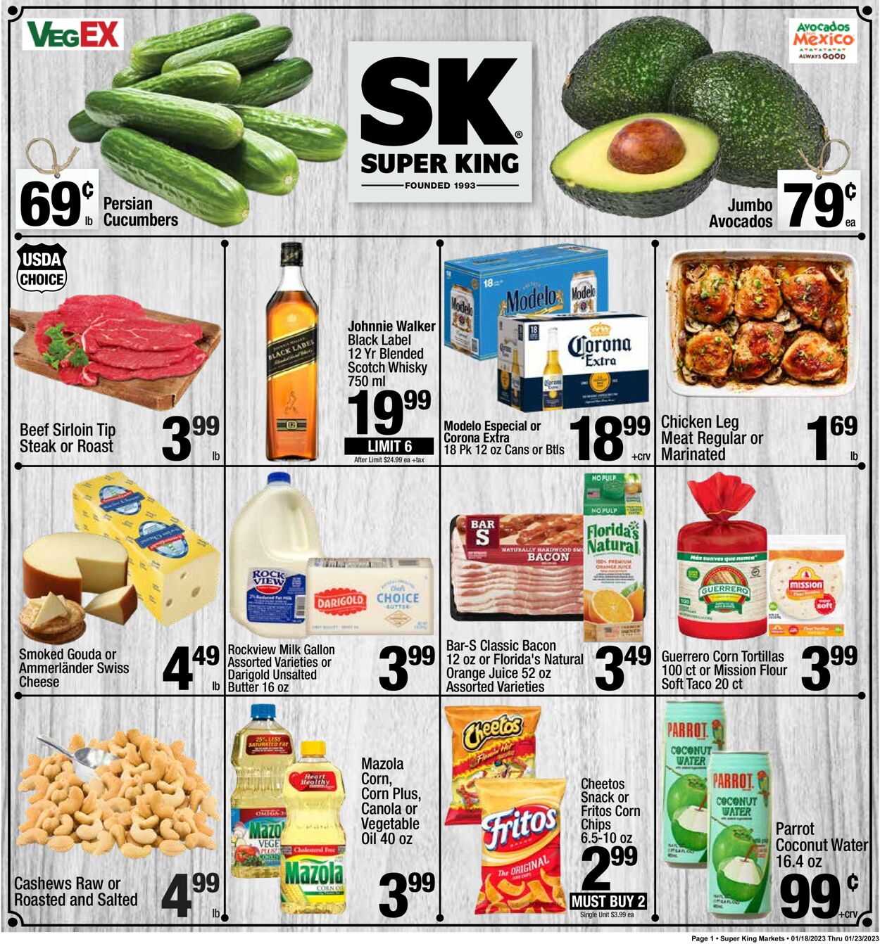 Super King Market Weekly Ad Circular - valid 01/18-01/24/2023