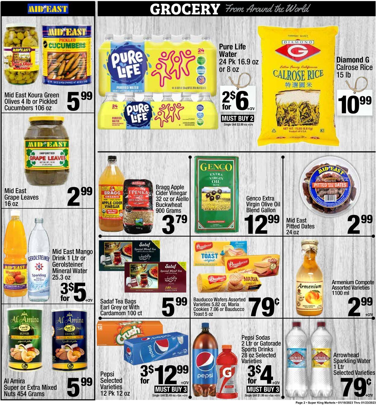 Super King Market Weekly Ad Circular - valid 01/18-01/24/2023 (Page 2)