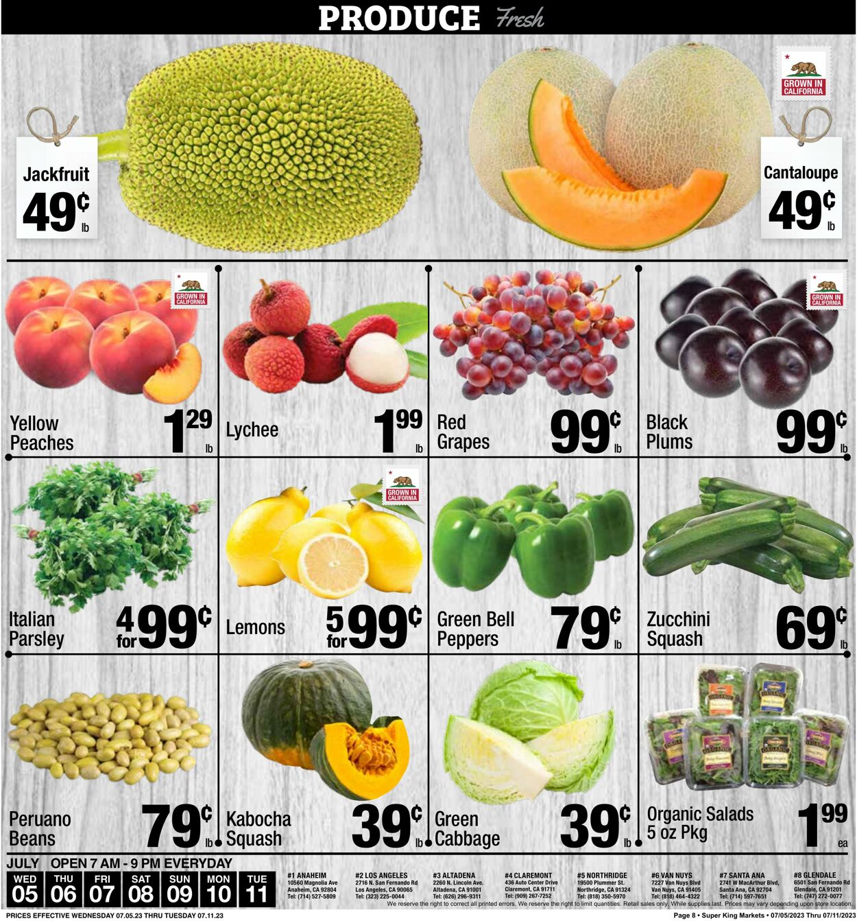 Super King Market Weekly Ad Circular - valid 07/05-07/11/2023 (Page 8)