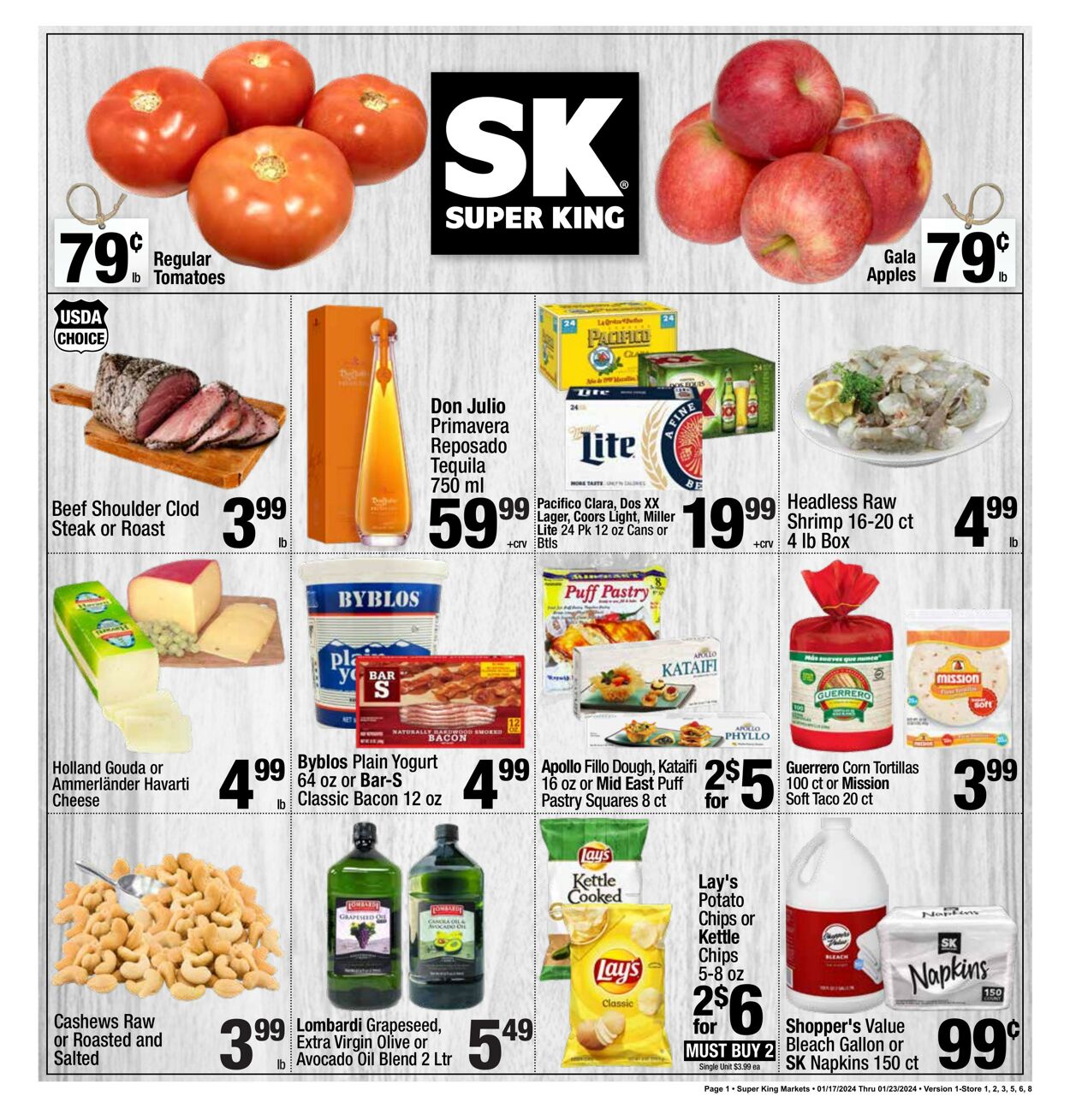 Super King Market Weekly Ad Circular - valid 01/17-01/23/2024