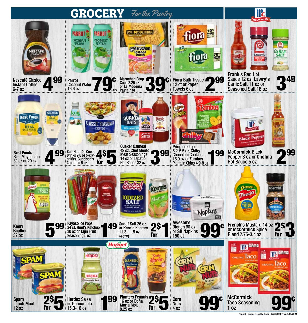 Super King Market Weekly Ad Circular - valid 06/26-07/02/2024 (Page 3)