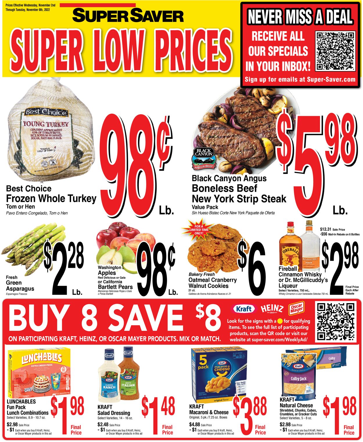Super Saver Weekly Ad Circular - valid 11/02-11/08/2022