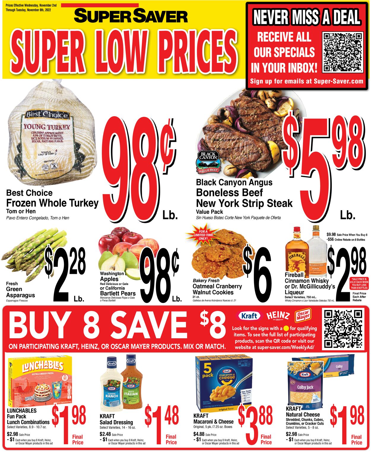 Super Saver Weekly Ad Circular - valid 11/02-11/08/2022