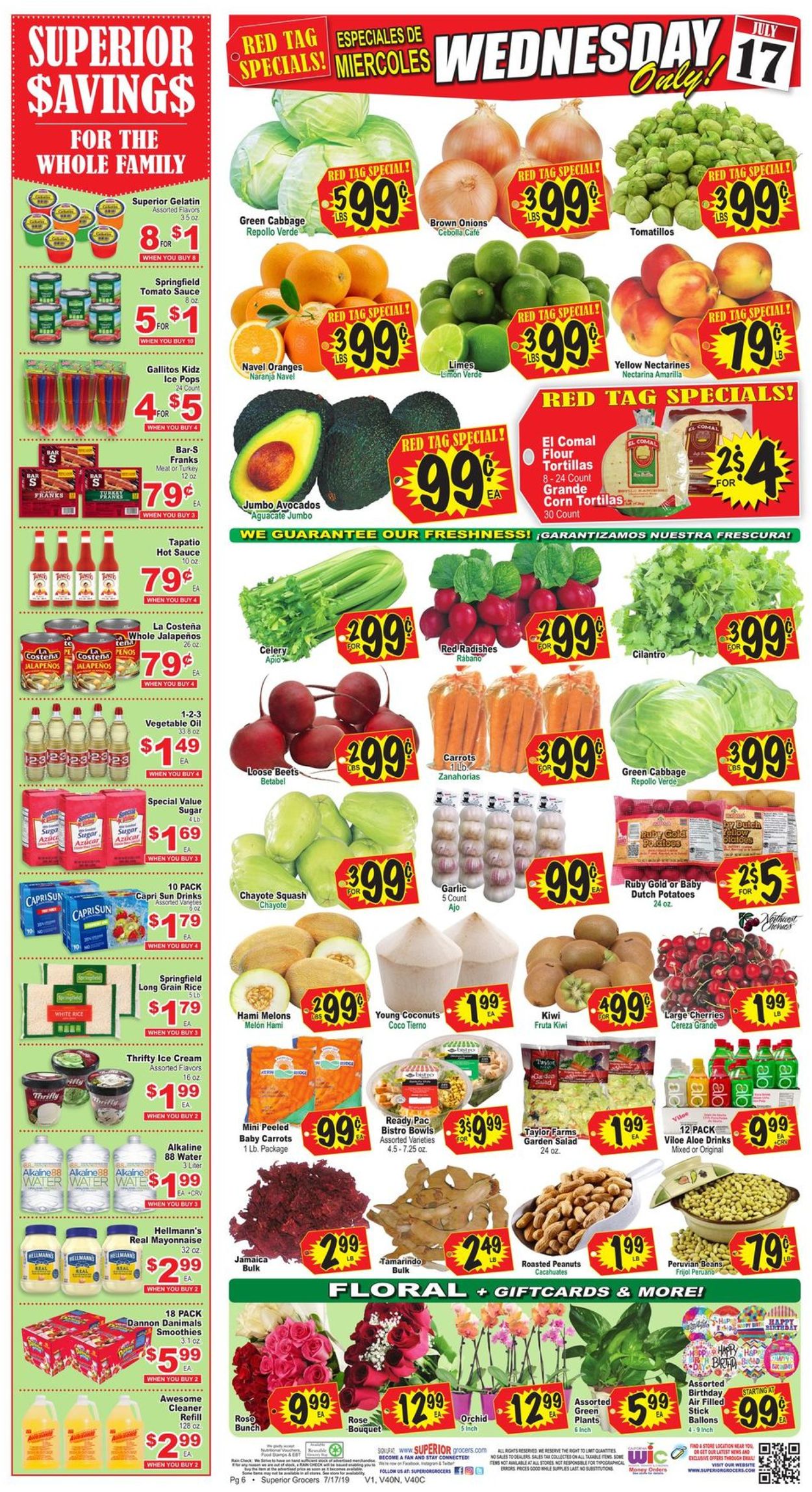 Superior Grocers Weekly Ad Circular - valid 07/17-07/23/2019 (Page 6)