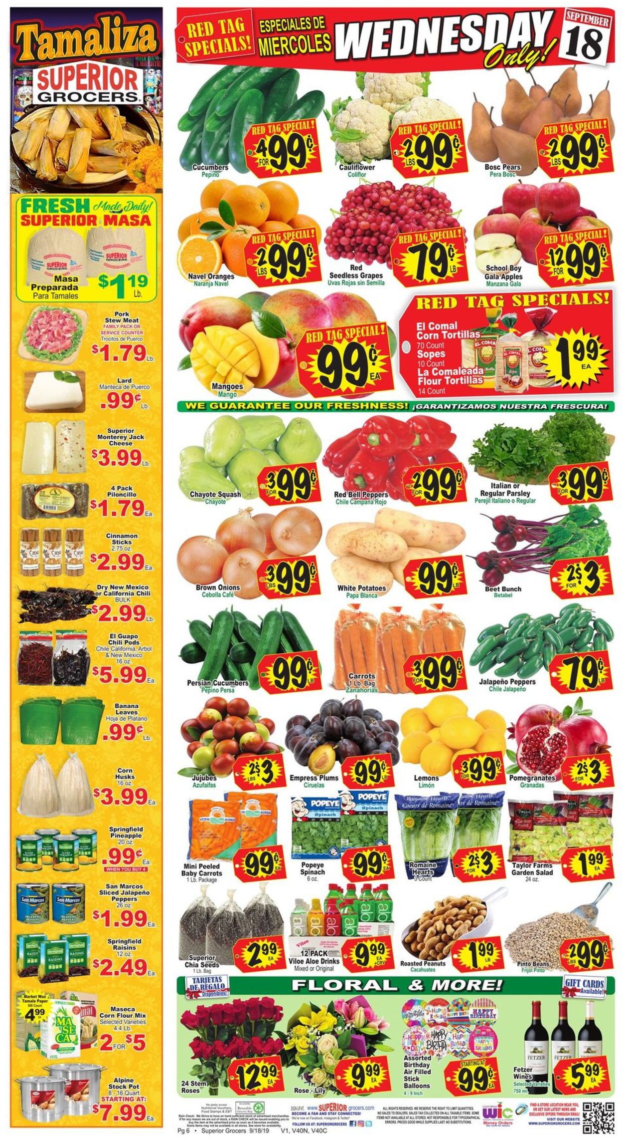 Superior Grocers Weekly Ad Circular - valid 09/18-09/24/2019 (Page 6)
