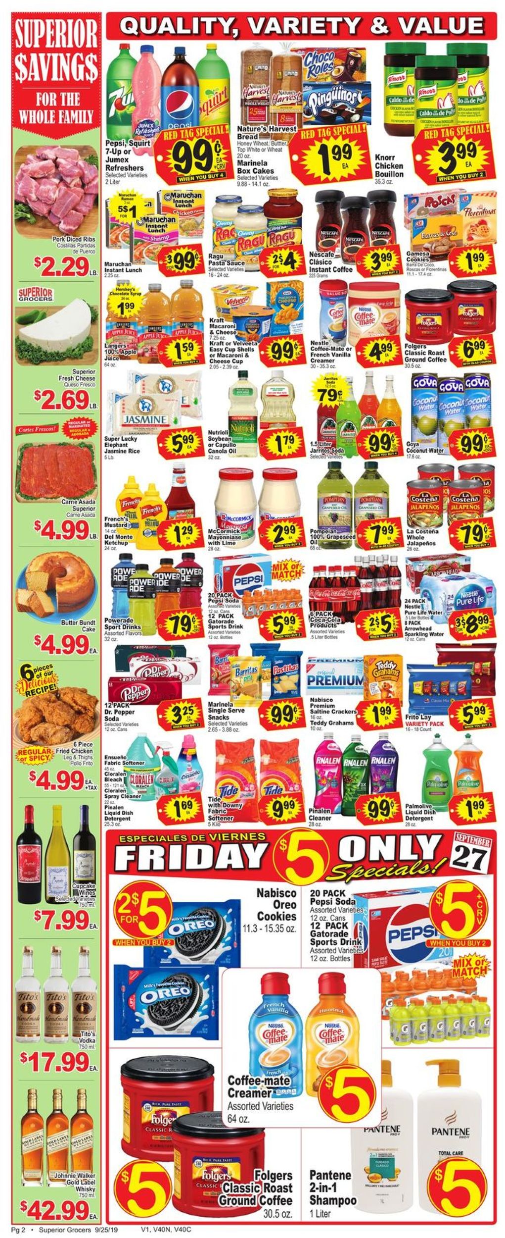 Superior Grocers Weekly Ad Circular - valid 09/25-10/01/2019 (Page 2)