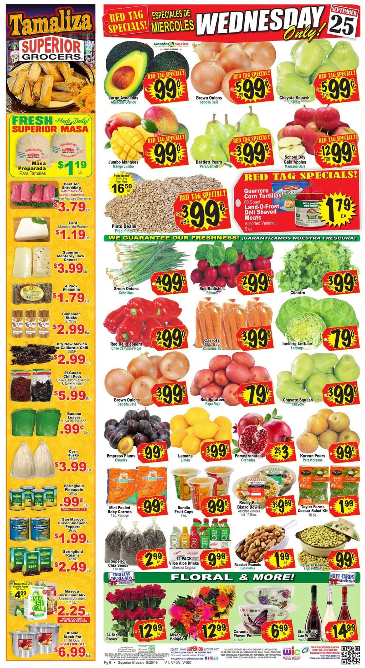 Superior Grocers Weekly Ad Circular - valid 09/25-10/01/2019 (Page 6)