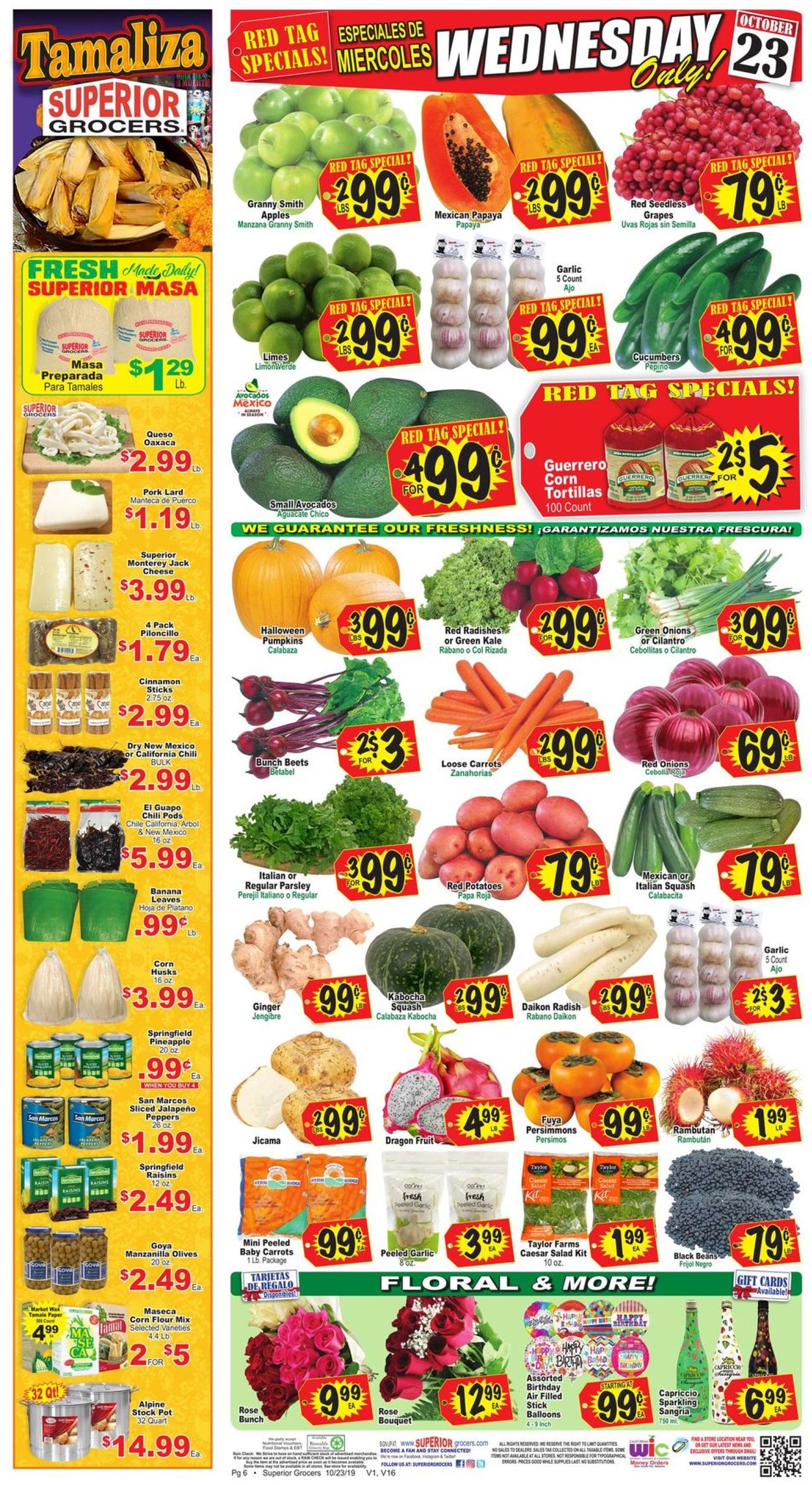 Superior Grocers Weekly Ad Circular - valid 10/23-10/29/2019 (Page 6)