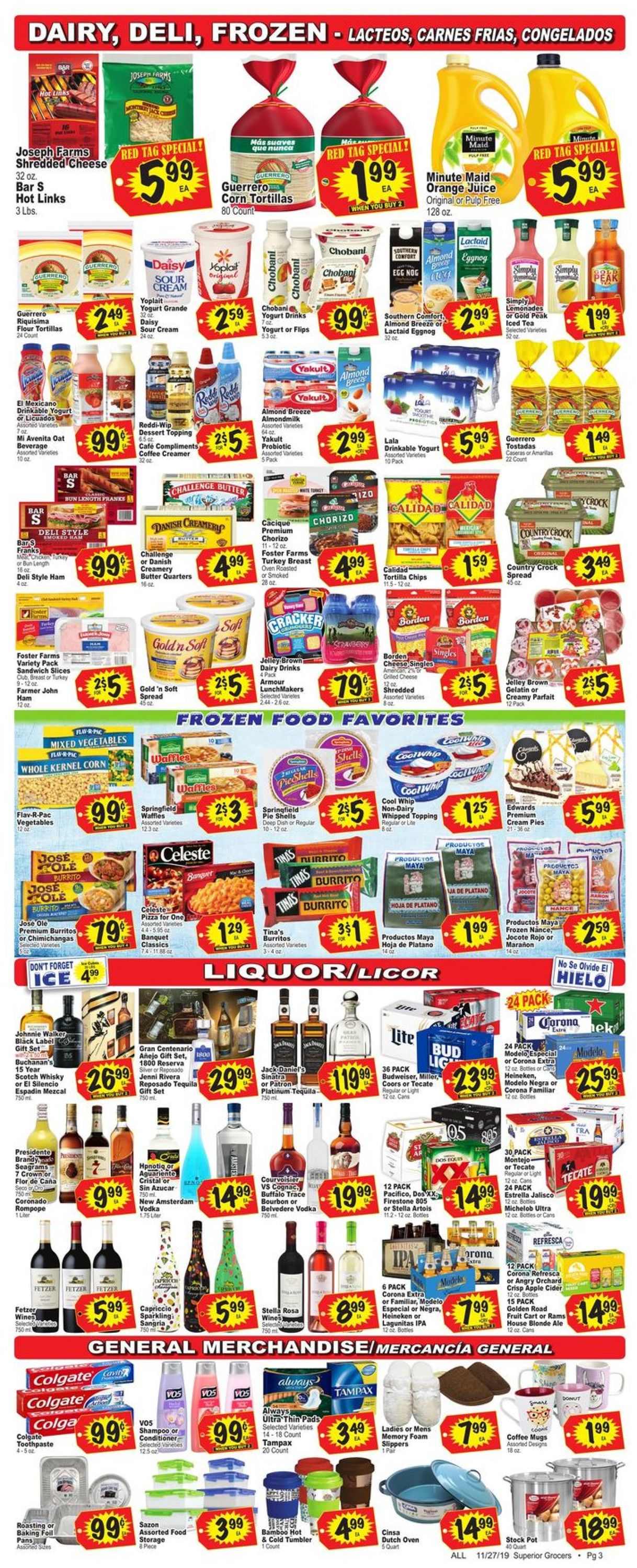 Superior Grocers Weekly Ad Circular - valid 11/27-12/03/2019 (Page 3)
