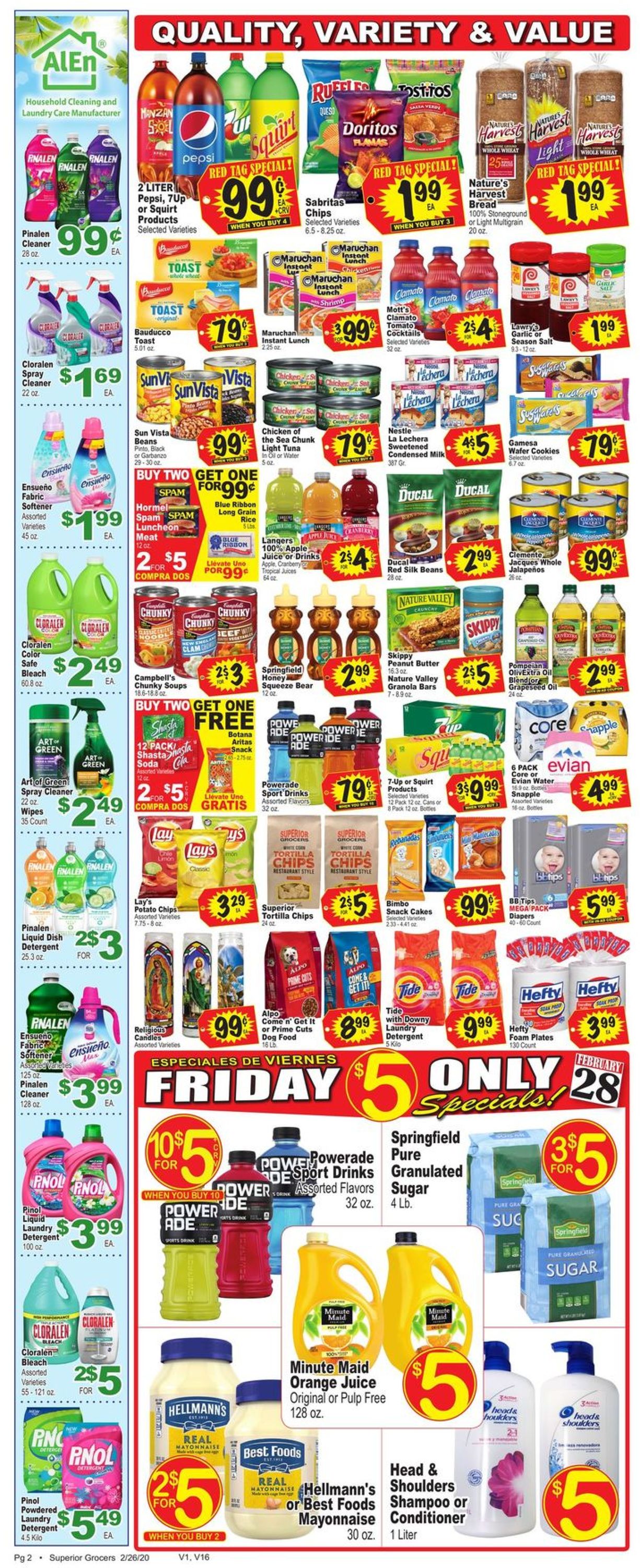 Superior Grocers Weekly Ad Circular - valid 02/26-03/03/2020 (Page 2)