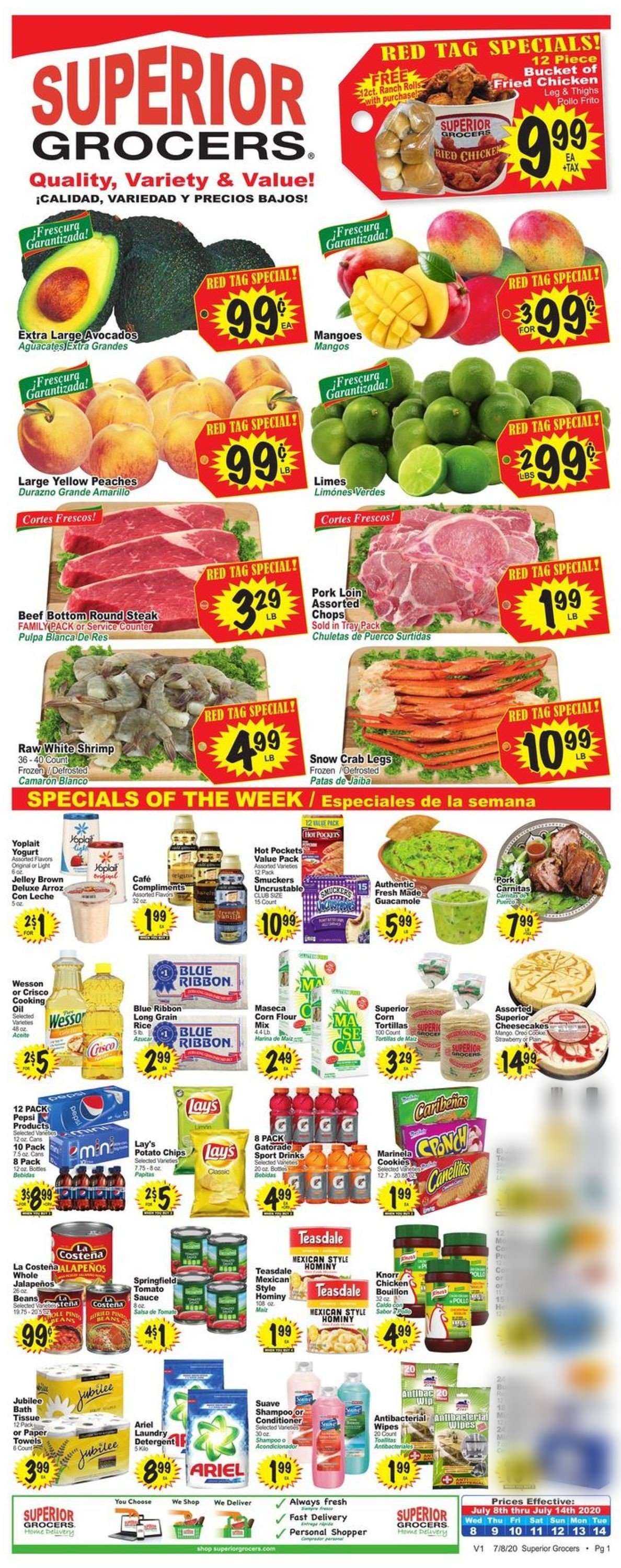 Superior Grocers Weekly Ad Circular - valid 07/08-07/14/2020