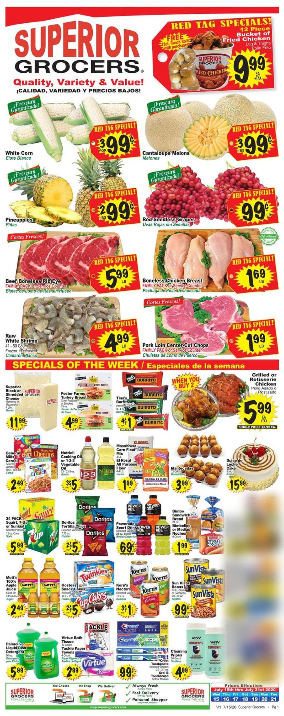 Superior Grocers Weekly Ad Circular - valid 07/15-07/21/2020