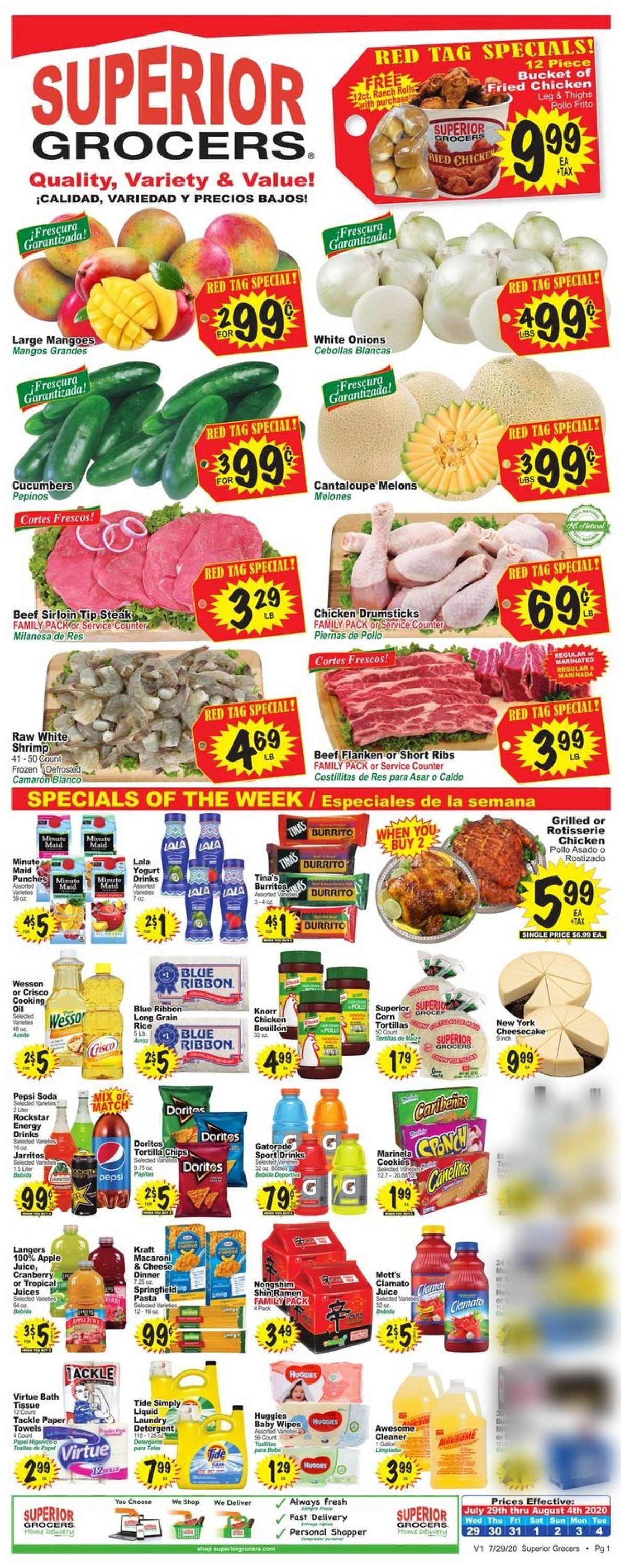 Superior Grocers Weekly Ad Circular - valid 07/29-08/04/2020