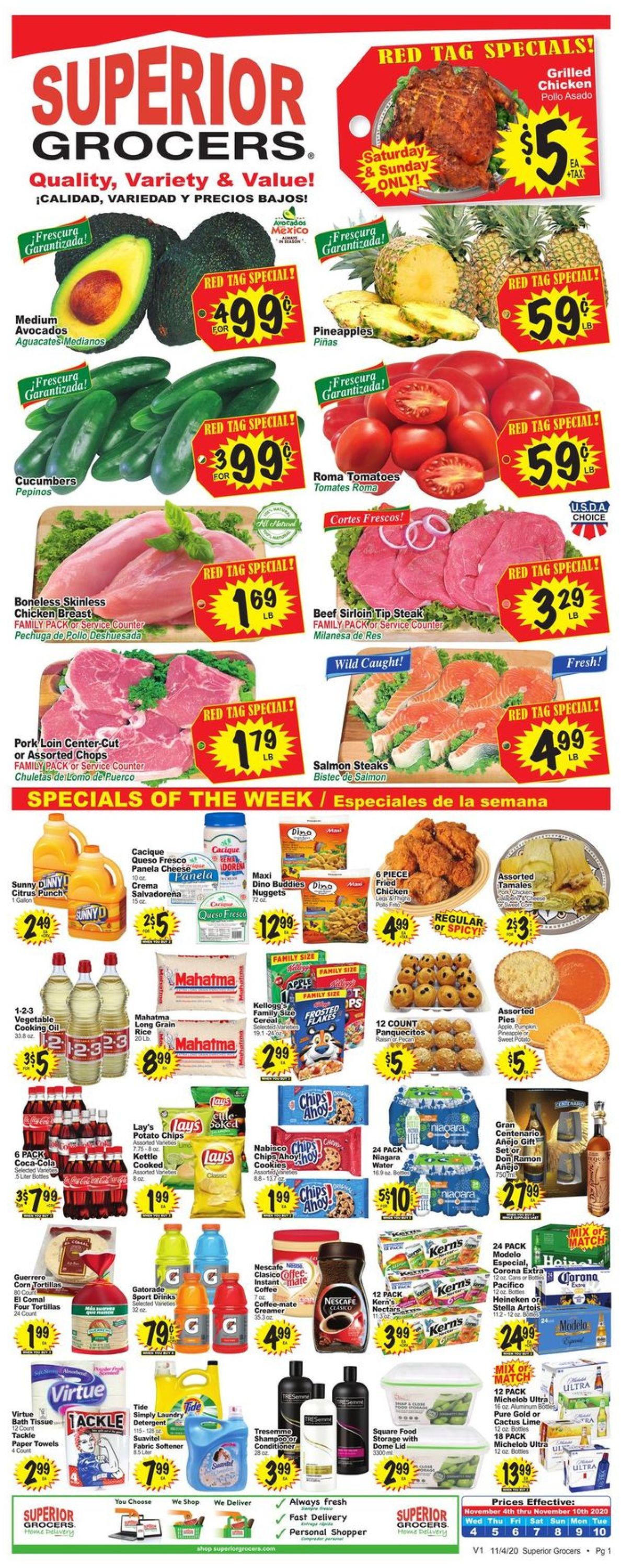 Superior Grocers Weekly Ad Circular - valid 11/04-11/10/2020